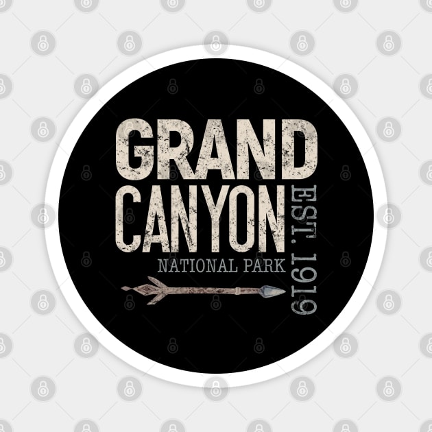 Grand Canyon National Park Established 1919 Magnet by Pine Hill Goods